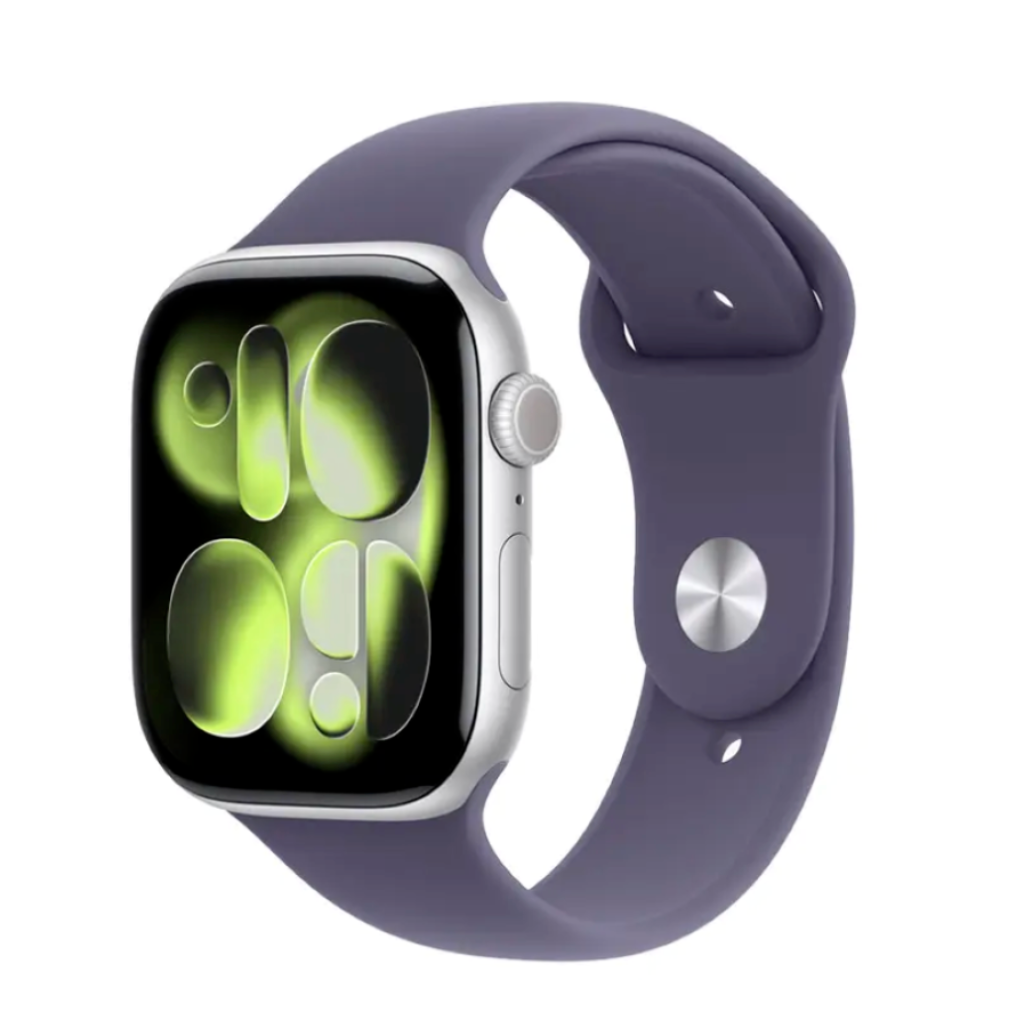 Apple Watch Series 11 GPS 46mm Silver Aluminium MEV94 S/M Purple Fog Sport Band (Opened)