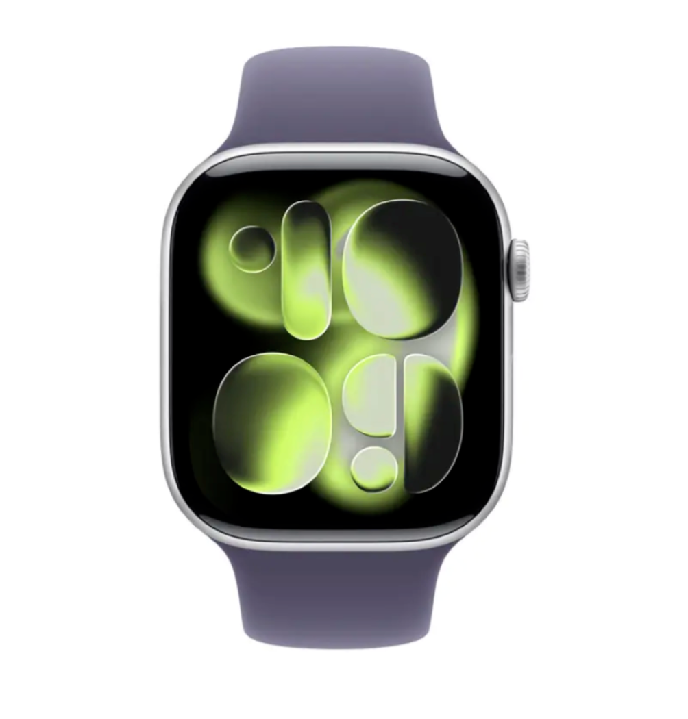 Apple Watch Series 11 GPS 46mm Silver Aluminium MEV94 S/M Purple Fog Sport Band (Opened)